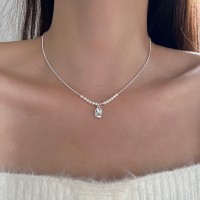 倪妮同款珍珠项链女轻奢气质高级感锁骨链2024年新款小众颈链