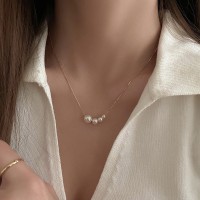 倪妮同款珍珠项链女轻奢气质高级感锁骨链2024年新款小众颈链
