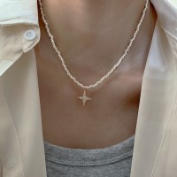 倪妮同款珍珠项链女轻奢气质高级感锁骨链2024年新款小众颈链