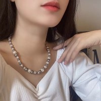 倪妮同款珍珠项链女轻奢气质高级感锁骨链2024年新款小众颈链
