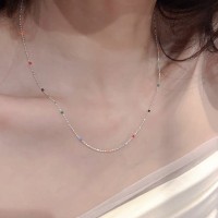 倪妮同款珍珠项链女轻奢气质高级感锁骨链2024年新款小众颈链