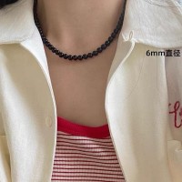 倪妮同款珍珠项链女轻奢气质高级感锁骨链2024年新款小众颈链