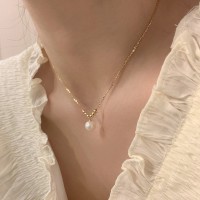 倪妮同款珍珠项链女轻奢气质高级感锁骨链2024年新款小众颈链