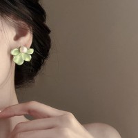 天然淡水珍珠贝母耳钉耳夹女无耳洞高级感简约气质蚊香盘耳饰耳环