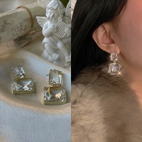 天然淡水珍珠贝母耳钉耳夹女无耳洞高级感简约气质蚊香盘耳饰耳环