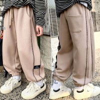 男童运动裤子2024童装春季新款中大童儿童针织卫裤春秋款酷帅
