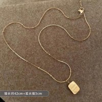 2024新款双面钛钢项链女轻奢气质毛衣链不掉色百搭锁骨链颈链