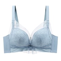 夏季内衣女小胸聚拢薄款收副乳防下垂性感无钢圈矫正调整型文胸罩