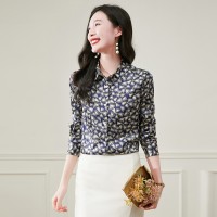 2024年春夏新款真丝印花衬衫