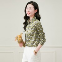 2024年春夏新款真丝印花衬衫