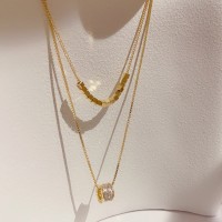 高级感新款气质时尚个性双层叠戴小蛮腰项链女轻奢高级感毛衣链