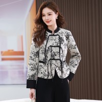 （现货放心卖）水墨画流苏扣复古新中式小个子减龄外套