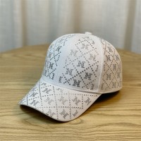 新款ins水钻字母春夏季棒球帽子女韩版百搭网红弯檐遮阳鸭舌帽潮