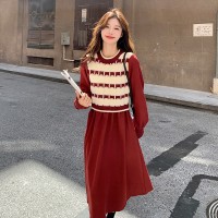 【2024现货】颗粒绒针织连衣裙灯芯绒19