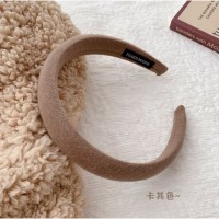 高颅顶宽边海绵头箍秋冬全新款甜美发箍简约发箍头箍diy发饰