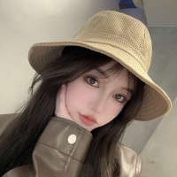 新款渔夫帽网红遮阳帽盆帽日系春夏百搭显脸小时尚帽子女韩版