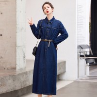 2024年春季新款时尚气质牛仔连衣裙