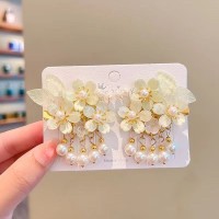 新款女童超仙儿童女发夹可爱汉服头饰古装步摇流苏夹子女孩发饰