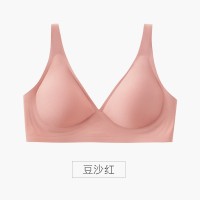 外扩无痕果冻内衣女薄款夏小胸聚拢调整型大胸显小文胸套装无钢圈