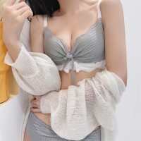 性感蕾丝内衣女小胸聚拢收副乳防下垂无钢圈少女甜美风文胸罩套装