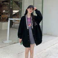 春装现货休闲前后刺绣宽松棒球服外套女202A