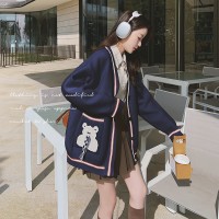 学院风【2024现货】针织短外套韩版减龄显白199