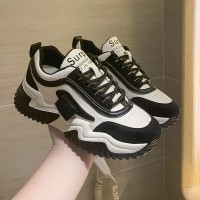 老爹鞋女ins潮2024春季新款百搭网红炸街学生厚底增高休闲运动鞋