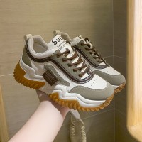 老爹鞋女ins潮2024春季新款百搭网红炸街学生厚底增高休闲运动鞋