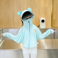 儿童防晒衣夏季恐龙薄款连帽斗篷户外防晒服女童冰丝防紫外线