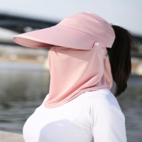 防晒帽面罩面纱女夏季户外骑车电动车遮脸太阳帽防紫外线遮阳帽子