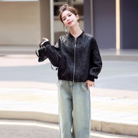 设计感新中式轻g风外套女春秋新款小个子刺绣短款棒球服夹克