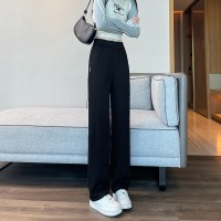 窄版香蕉阔腿裤女春秋卫裤2024新款高腰垂感休闲直筒运动裤