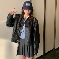 现货数据款2024春装新款休闲金属扣减龄夹克253A