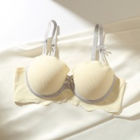 新款无痕内衣女小胸聚拢舒适显大无钢圈防下垂透气少女文胸罩