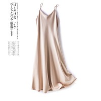 2024夏季新款性感吊带连衣裙女中长款春夏内搭纯色打底裙吊带