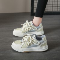 网红小白鞋女2024春秋新款板鞋ins潮百搭小众学生厚底休闲运动鞋