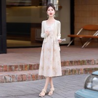 【夏季主推款】碎花连衣裙两件套2024夏新款气质优雅裙子