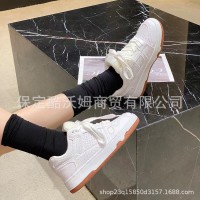 增高透气低帮板鞋男新款港风街拍潮流百搭情侣休闲鞋小白鞋女