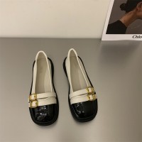 法式平底小香风玛丽珍鞋女鞋子2024年春秋新款软底一脚蹬浅口单鞋