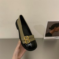 法式平底小香风玛丽珍鞋女鞋子2024年春秋新款软底一脚蹬浅口单鞋