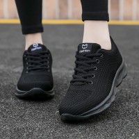 运动鞋女鞋新款平底休闲鞋子网面透气防滑软底妈妈健身跑步鞋