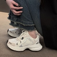 老爹鞋女情侣2024新款小白鞋轻便秋季女鞋子百搭厚底休闲运动鞋女