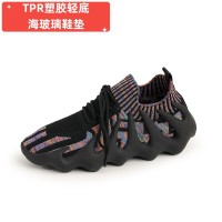 飞织运动休闲鞋女透气系带厚底八爪鱼网鞋训练健身鞋跳绳跑步鞋