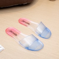 新款凉拖鞋女夏时尚水晶平底一字拖学生韩版百搭外穿拖鞋ins网红