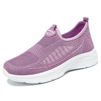 网鞋女士秋季款透气休闲运动鞋一脚蹬懒人鞋shoes软底鞋子女