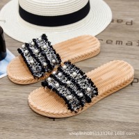 西双版纳傣族鞋子外穿女夏天凉拖时尚坡跟厚底云南旅游度假凉鞋