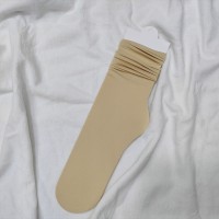 女中筒jk袜堆堆袜春夏季薄款天鹅绒纯色冰丝袜新品
