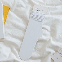 女中筒jk袜堆堆袜春夏季薄款天鹅绒纯色冰丝袜新品