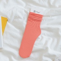 女中筒jk袜堆堆袜春夏季薄款天鹅绒纯色冰丝袜新品