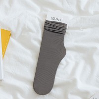 女中筒jk袜堆堆袜春夏季薄款天鹅绒纯色冰丝袜新品